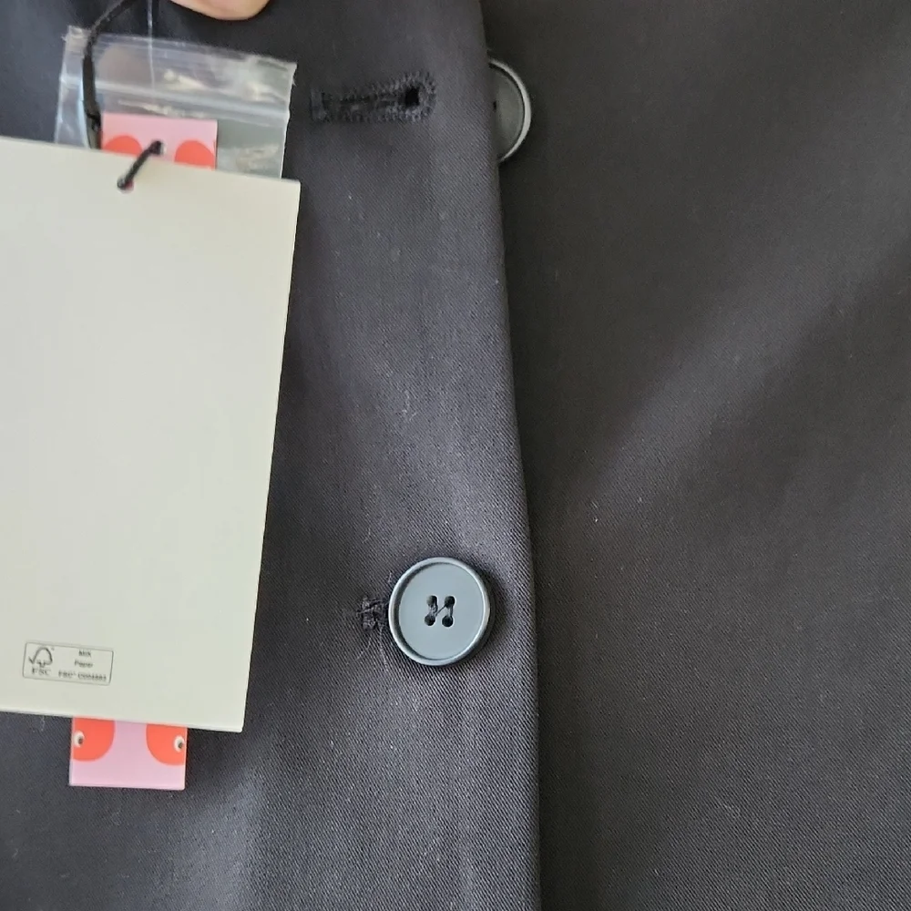 Cider | Black Button Down Vest - Picture 6 of 7